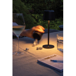 Lampe publicitaire de table rechargeable par USB en plastique RCS Zenic