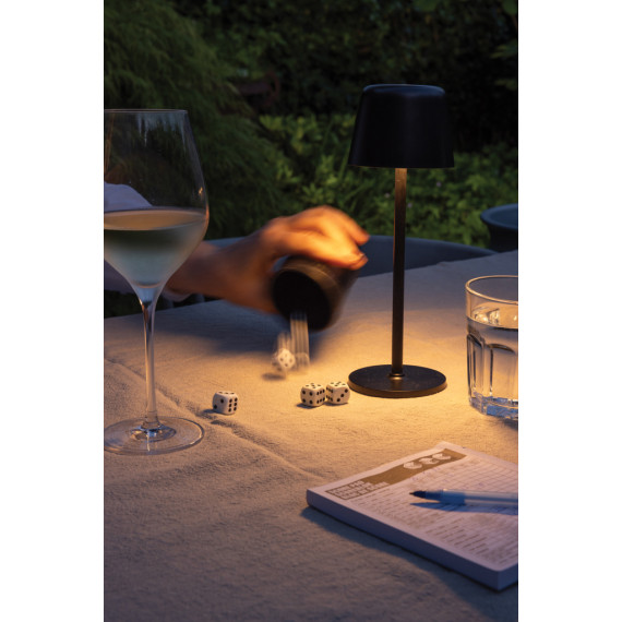 Lampe publicitaire de table rechargeable par USB en plastique RCS Zenic