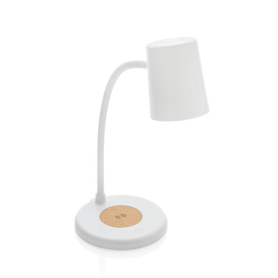 Lampe publicitaire de bureau 15W  en liège et plastique RCS Zenara