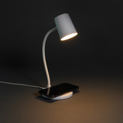 Lampe publicitaire de bureau 15W  en liège et plastique RCS Zenara