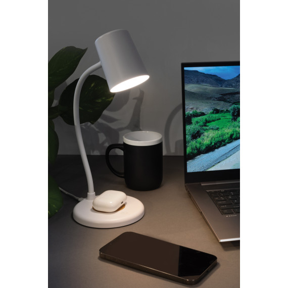 Lampe publicitaire de bureau 15W  en liège et plastique RCS Zenara