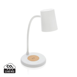 Lampe publicitaire de bureau 15W  en liège et plastique RCS Zenara