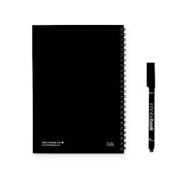 Cahier publicitaire effaçable réutilisable Infinitebook plain A5 couverture souple page lignée Fabriqué en Europe Express