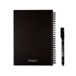 Set cahier personnalisé effaçable réutilisable infinitebook A5 couverture rigide avec kit de nettoyage Fabriqué en Europe Expres