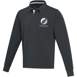 Sweatshirt publicitaire de rugbyen coton organique Clyde unisexe 280 g/m2