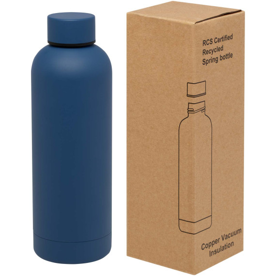 Bouteille publicitaire isotherme avec isolation par le vide Spring 500 ml en cuivre inoxydable recyclé certifié RCS