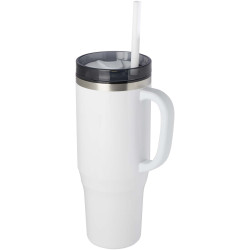 Mug publicitaire isotherme Melbourne 1200 ml certifié RCS avec paille