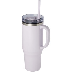 Mug publicitaire isotherme Melbourne 1200 ml certifié RCS avec paille