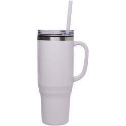 Mug publicitaire isotherme Melbourne 1200 ml certifié RCS avec paille