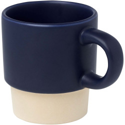 Tasse publicitaire à espresso empilable Olympia de 130 ml avec fond en argile