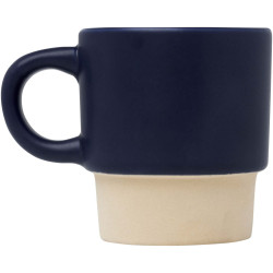 Tasse publicitaire à espresso empilable Olympia de 130 ml avec fond en argile