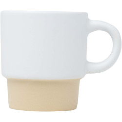 Tasse publicitaire à espresso empilable Olympia de 130 ml avec fond en argile