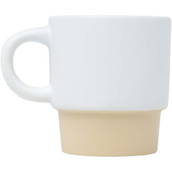 Tasse publicitaire à espresso empilable Olympia de 130 ml avec fond en argile