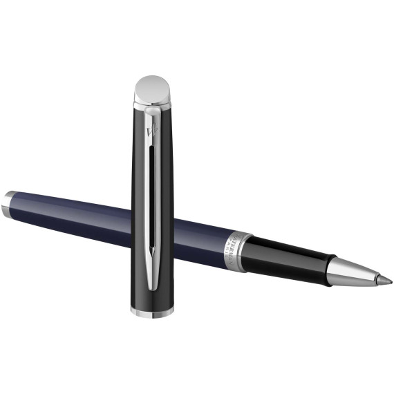 Stylo publicitaire roller Waterman Hemisphere avec habillage palladium