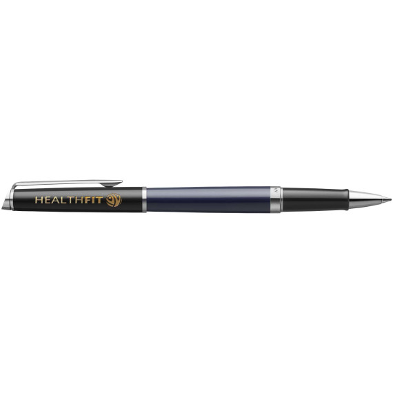 Stylo publicitaire roller Waterman Hemisphere avec habillage palladium