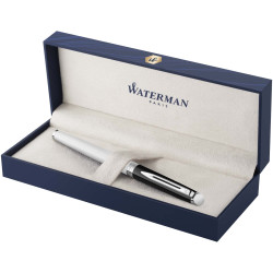 Stylo publicitaire roller Waterman Hemisphere avec habillage palladium