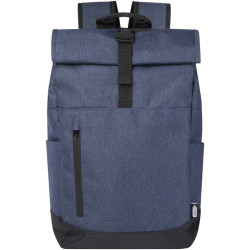 Sac publicitaire à dos Hoss avec rabat enroulable pour ordinateur portable de 15,6" 12L