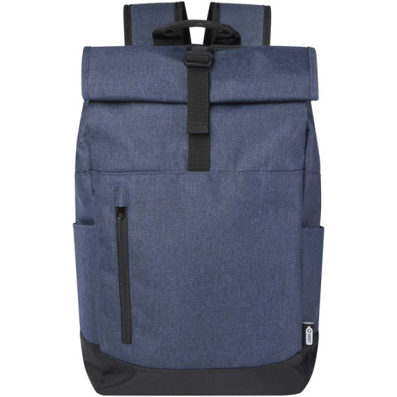 Sac publicitaire à dos Hoss avec rabat enroulable pour ordinateur portable de 15,6" 12L