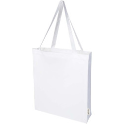 Sac publicitaire shopping à soufflets Madras en coton recyclé 140 g/m² certifié GRS