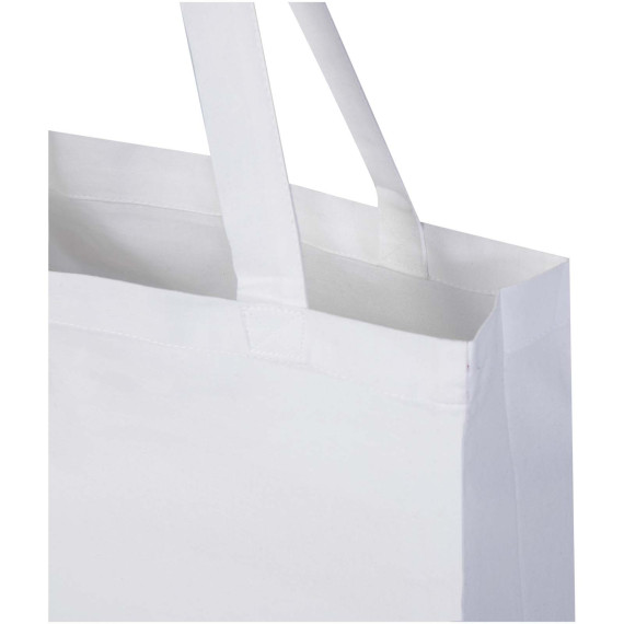 Sac publicitaire shopping à soufflets Madras en coton recyclé 140 g/m² certifié GRS