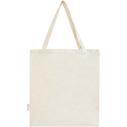 Sac publicitaire shopping à soufflets Madras en coton recyclé 140 g/m² certifié GRS