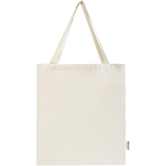 Sac publicitaire shopping à soufflets Madras en coton recyclé 140 g/m² certifié GRS