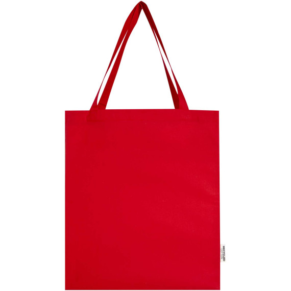 Sac publicitaire shopping à soufflets Madras en coton recyclé 140 g/m² certifié GRS