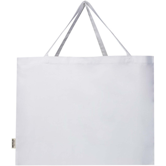 Grand sac shopping publicitaire Odessa en coton recyclé 220 g/m² certifié GRS