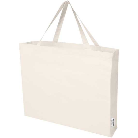 Grand sac shopping publicitaire Odessa en coton recyclé 220 g/m² certifié GRS