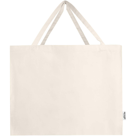 Grand sac shopping publicitaire Odessa en coton recyclé 220 g/m² certifié GRS