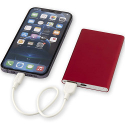 Batterie publicitaire de secours en aluminium Pep de type-C de 4 000 mAh