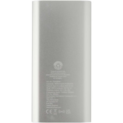 Batterie publicitaire de secours sans fil en aluminium recyclé Juice type-C de 8 000 mAh