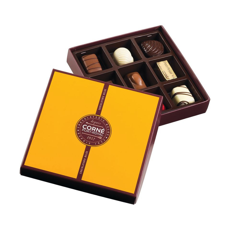 Chocolats publicitaires cadeau coffret 9 chocolats