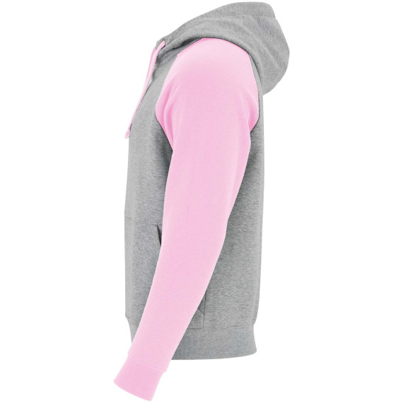 Sweat publicitaire à capuche Badet bicolore pour enfant 280 g/m2