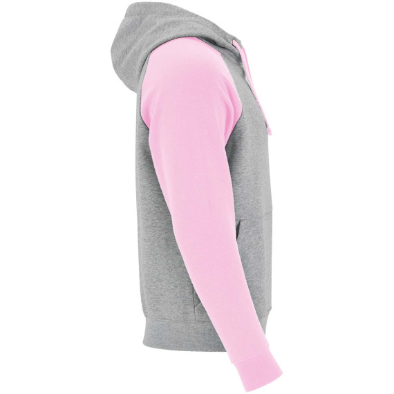 Sweat publicitaire à capuche Badet bicolore pour enfant 280 g/m2