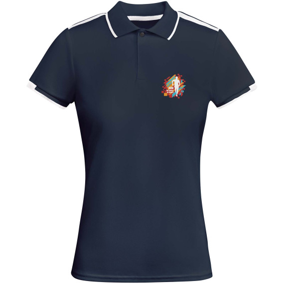 Polo publicitaire de sport Tamil à manches courtes pour femme 140 g/m2