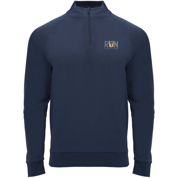 Sweatshirt publicitaire Epiro à manches longues unisexe avec fermeture demi-zip 200 g/m2