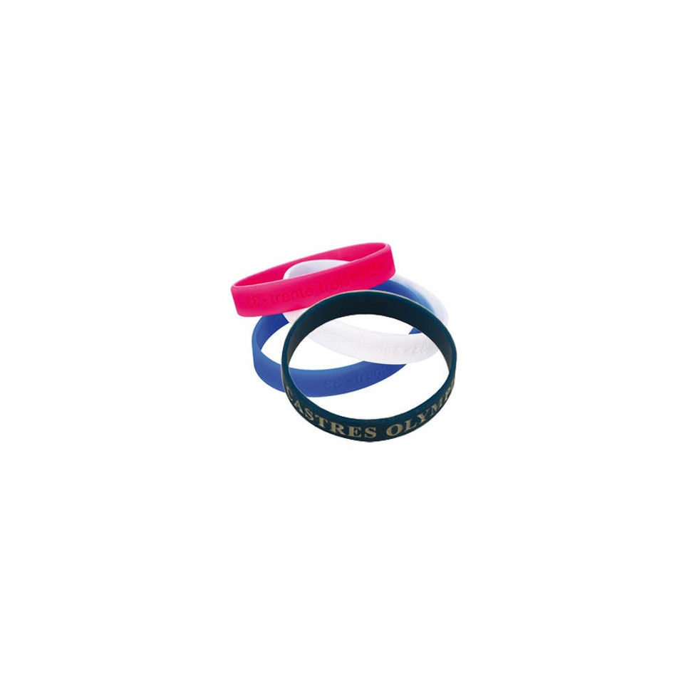 Bracelet publicitaire sur mesure en Silicone