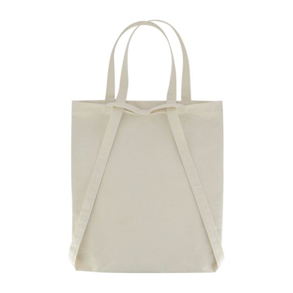 Sac shopping convertible sac à dos en coton recyclé 250 gr personnalisé fabriqué en France