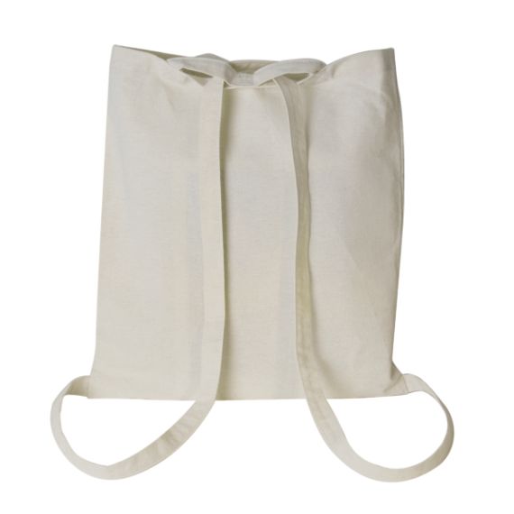 Sac shopping convertible sac à dos en coton recyclé 250 gr personnalisé fabriqué en France