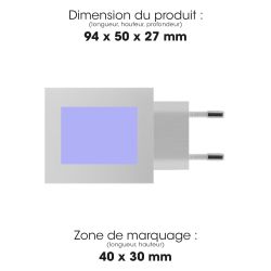 Chargeur publicitaire Secteur Prise Muraleà Charge Rapideavec 4 Ports USB Akashi