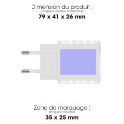 Chargeur publicitaire Secteur USB et USB-C Ultra-Rapide 20W Akashi