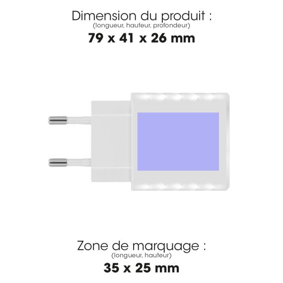 Chargeur publicitaire Secteur USB et USB-C Ultra-Rapide 20W Akashi