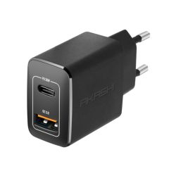 Chargeur publicitaire Secteur USB et USB-C Ultra-Rapide 20W Akashi