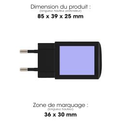 Chargeur publicitaire Secteur USB et USB-C Ultra-Rapide 20W Akashi