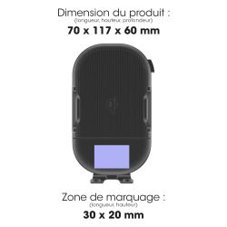 Support publicitaire Téléphone Chargeur Sans Fil pour Voiture 15W Akashi