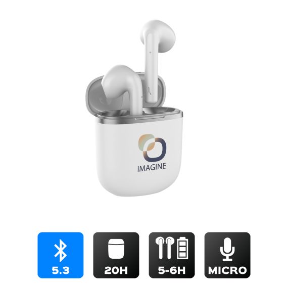 Earbuds Akashi publicitaires Bluetooth Sans Fil