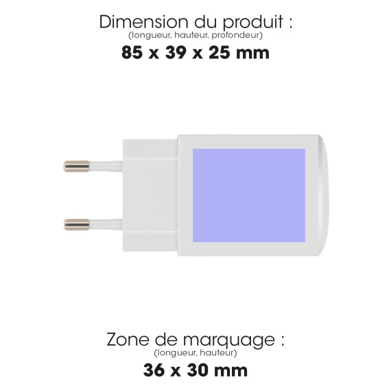 Chargeur publicitaire secteur usb type-c 20w power delivery