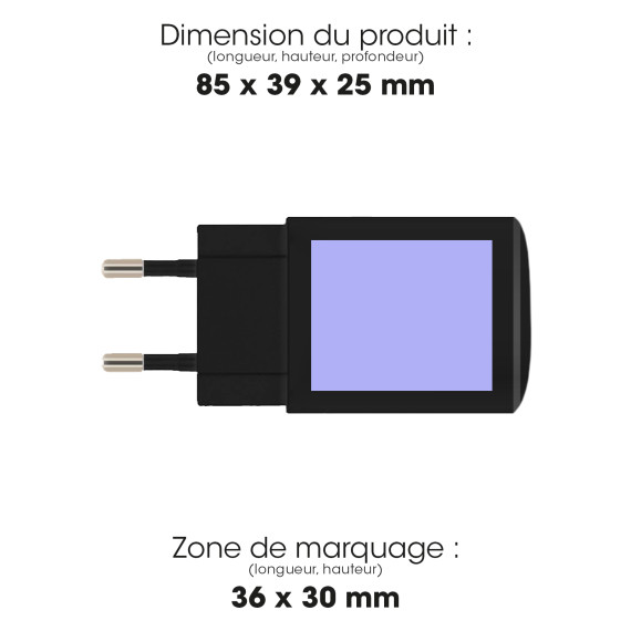 Chargeur publicitaire secteur usb type-c 20w power delivery