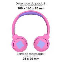 Casque publicitaire kids sans fil bluetooth